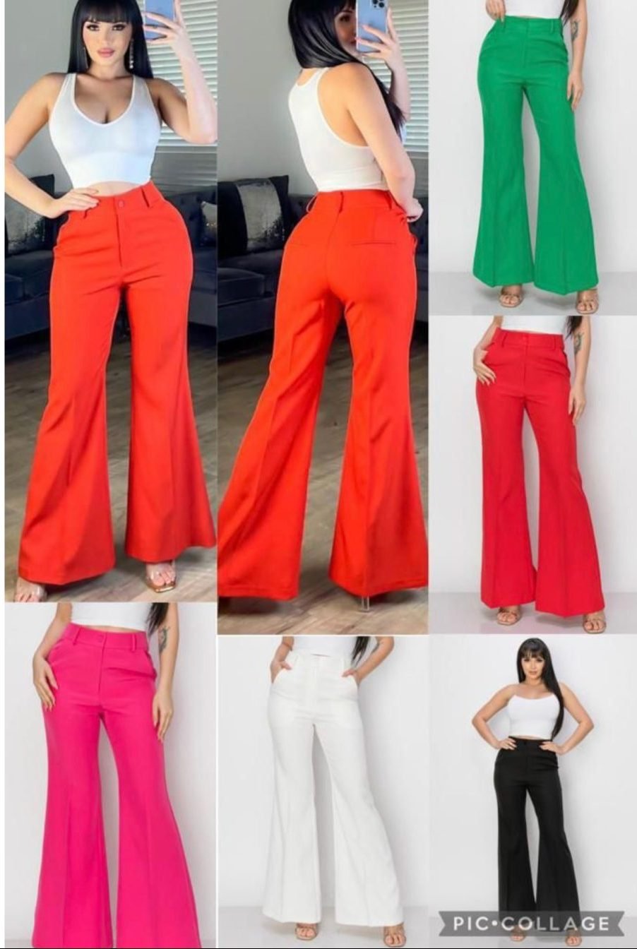 pantalon ancho verde – Frida Sofia Boutique