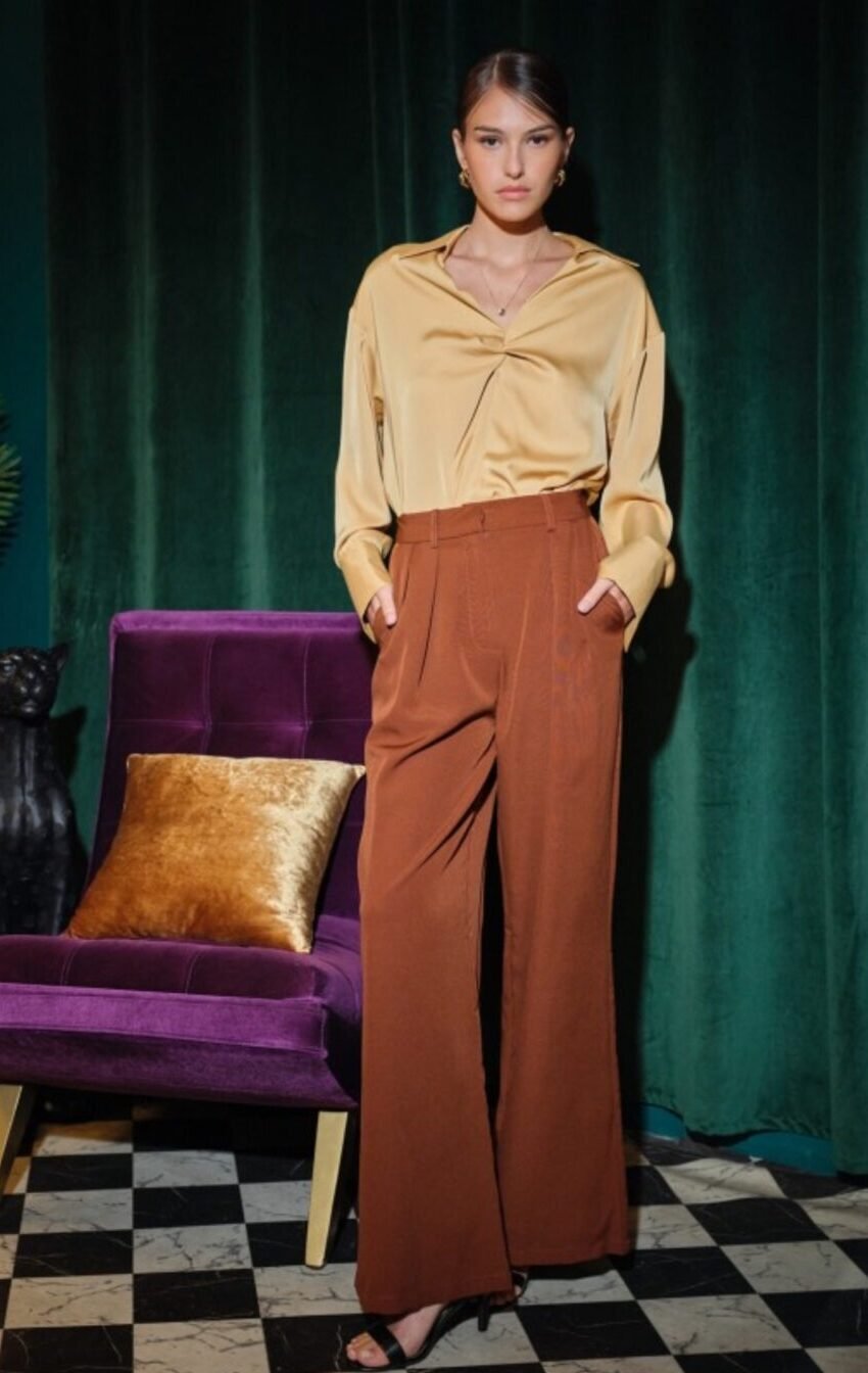 pantalon de vestir con pinza