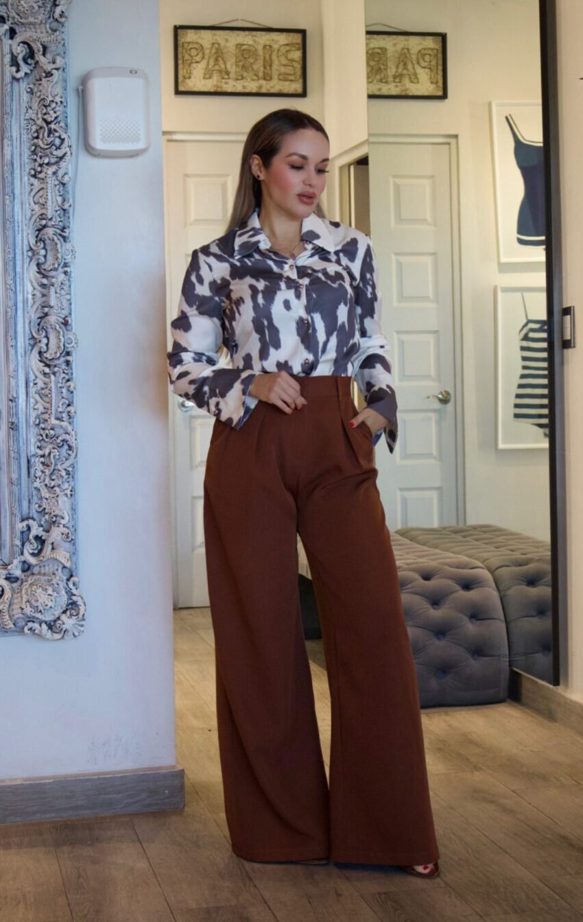 camisa cow print