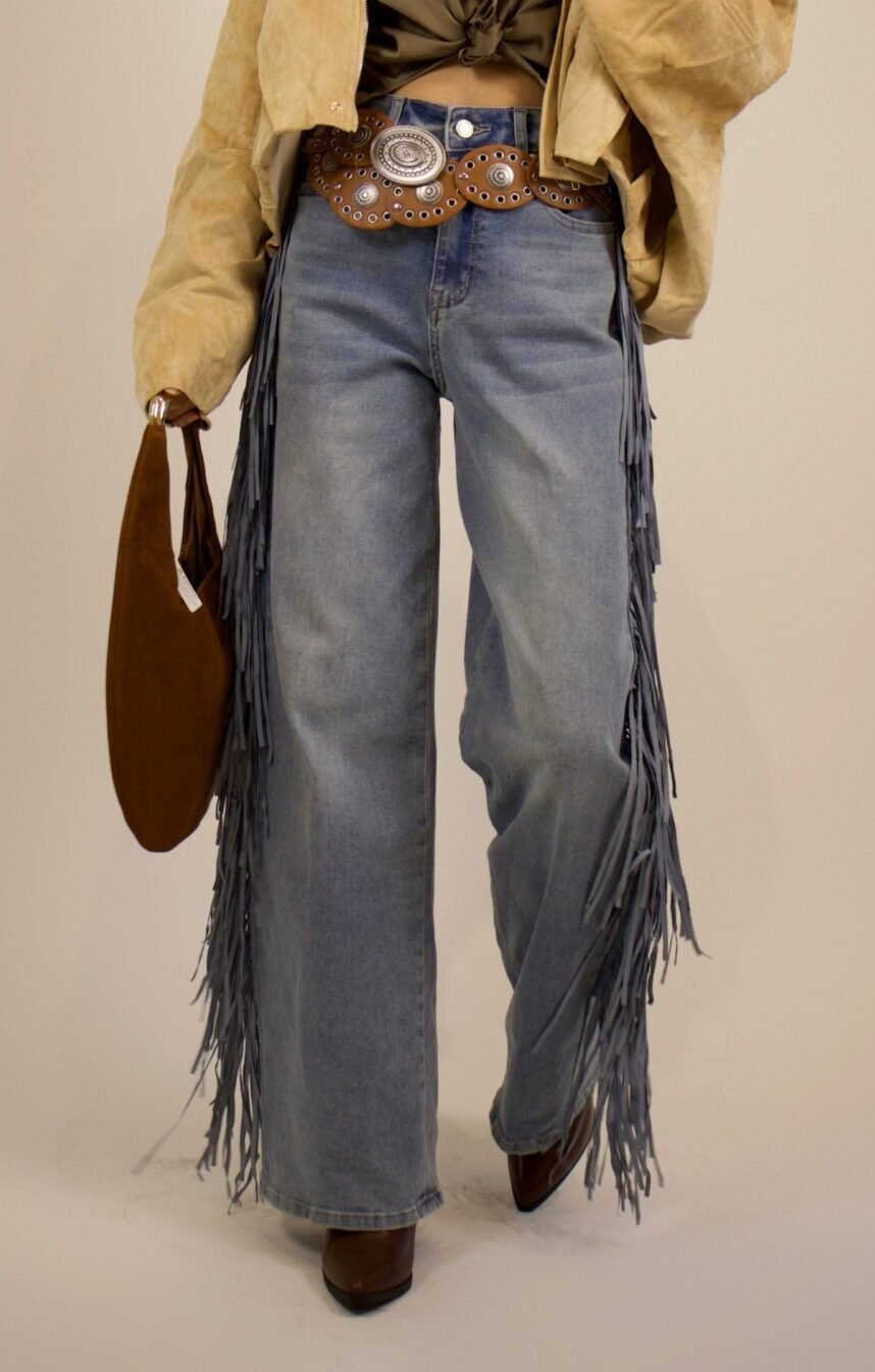 jeans vaquero flecos - Image 2