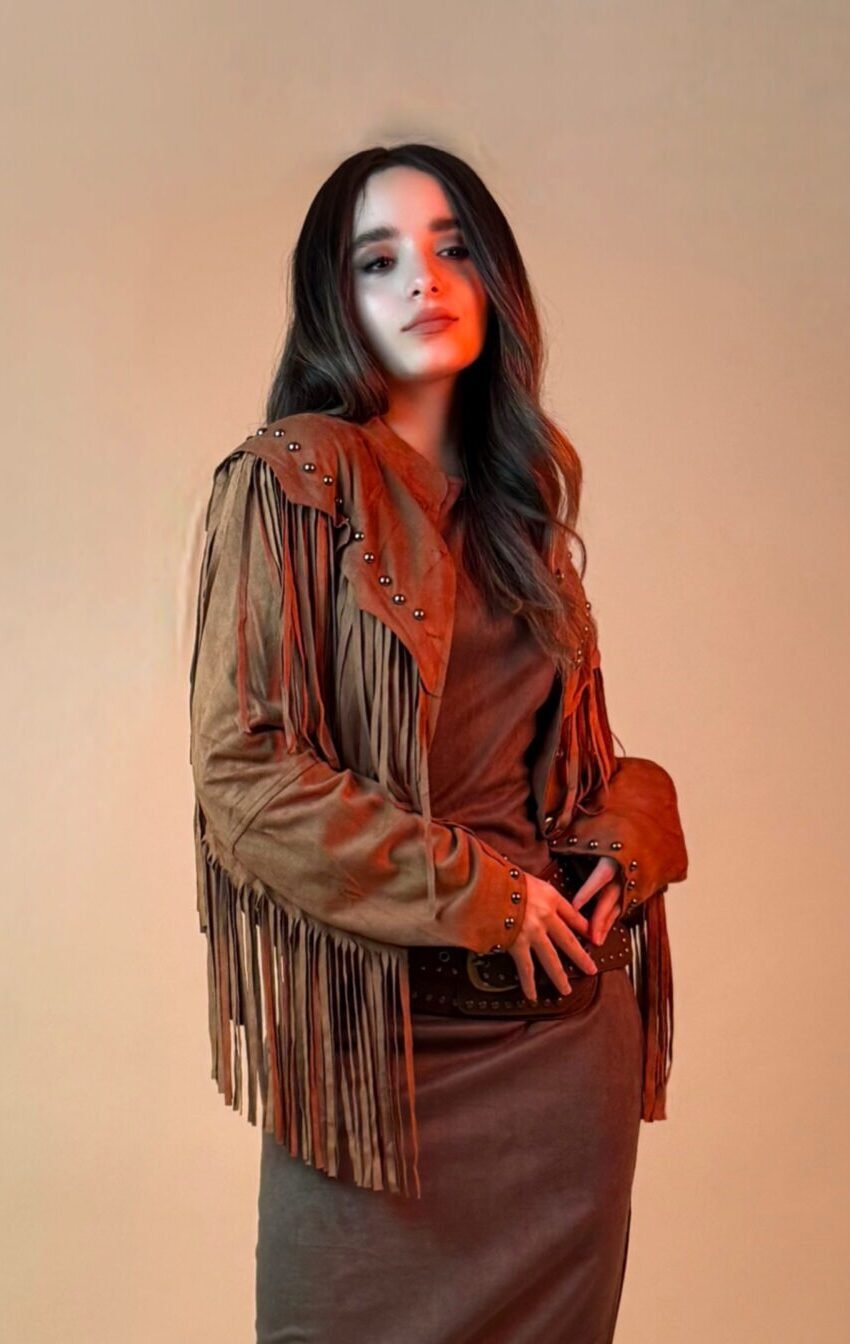 chamarra vaquera flecos - Image 2