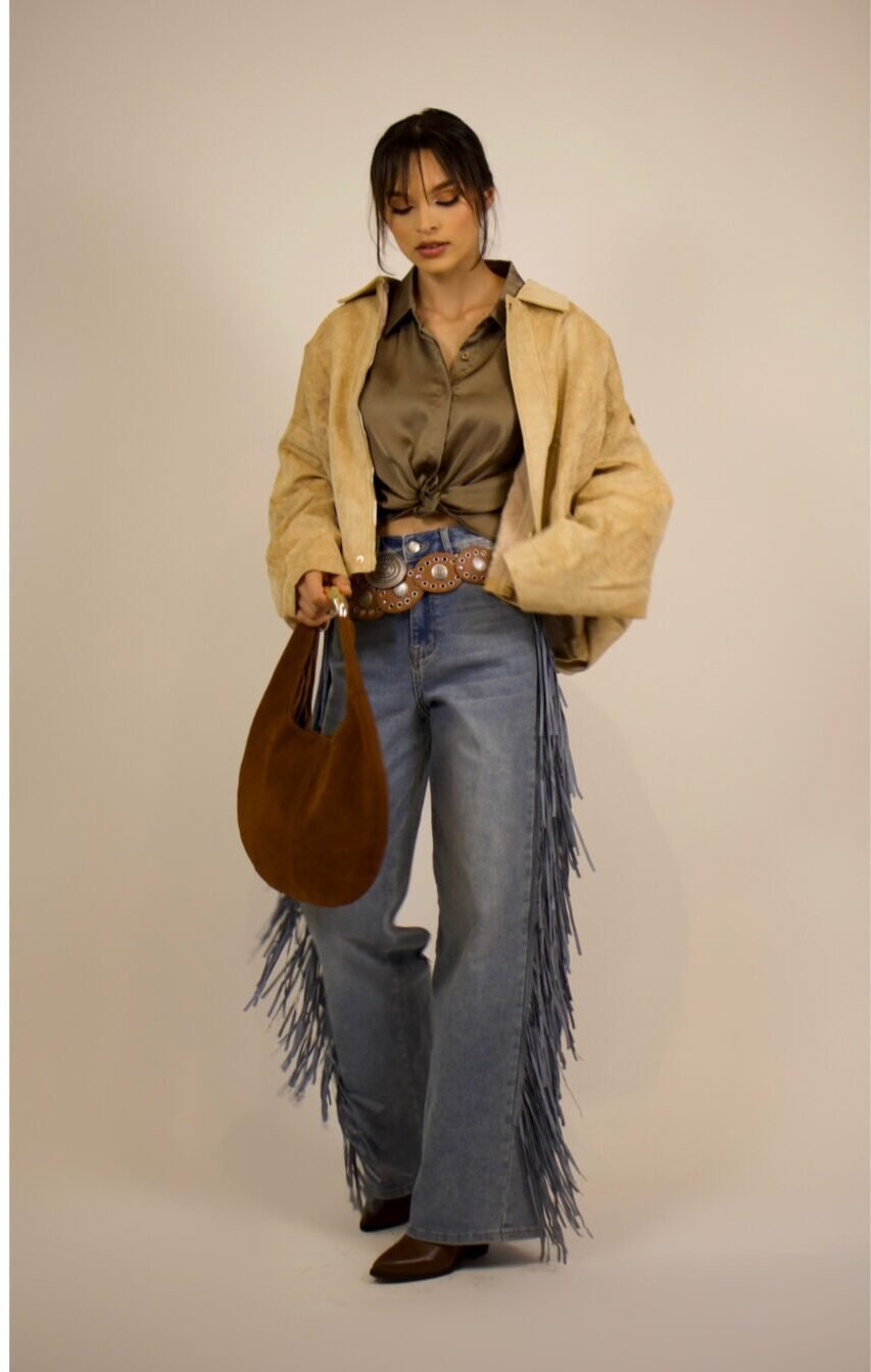 chamarra gamuza over size - Image 4