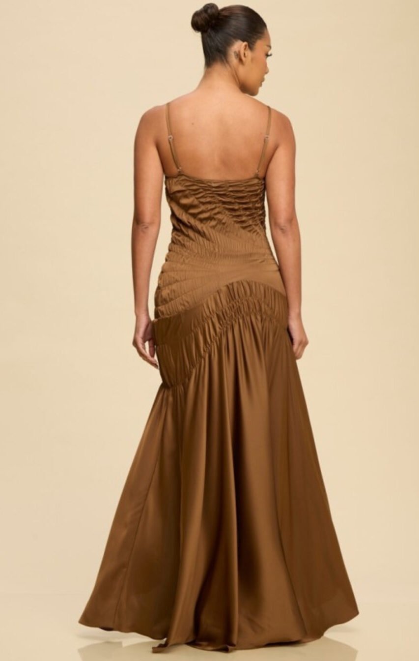 vestido de noche con olan - Image 2