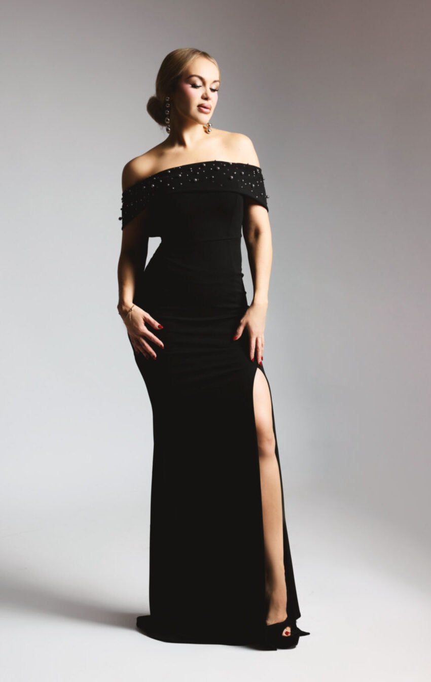 vestido largo con moño en espalda - Image 2