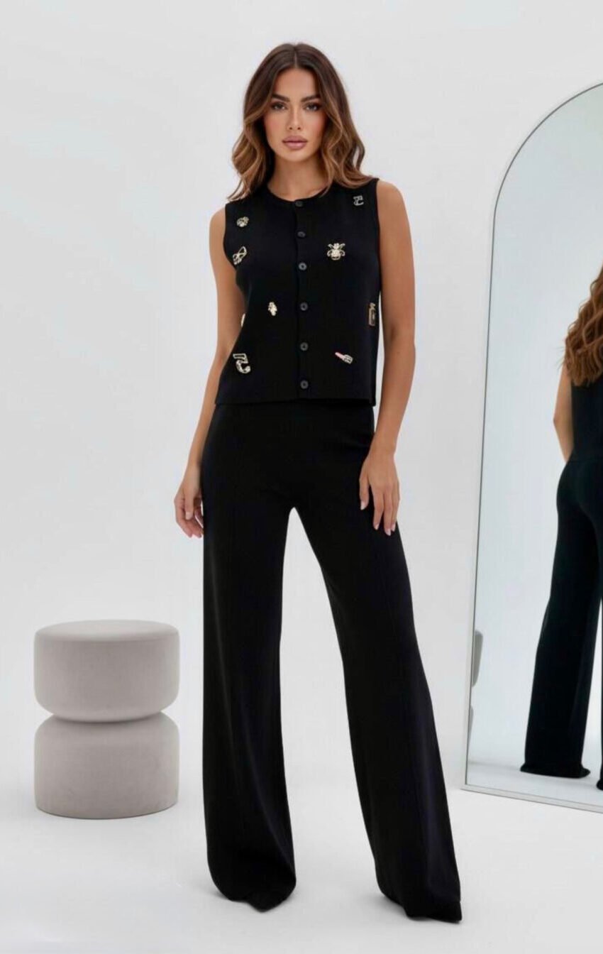 pants set con detalle prendedores - Image 3