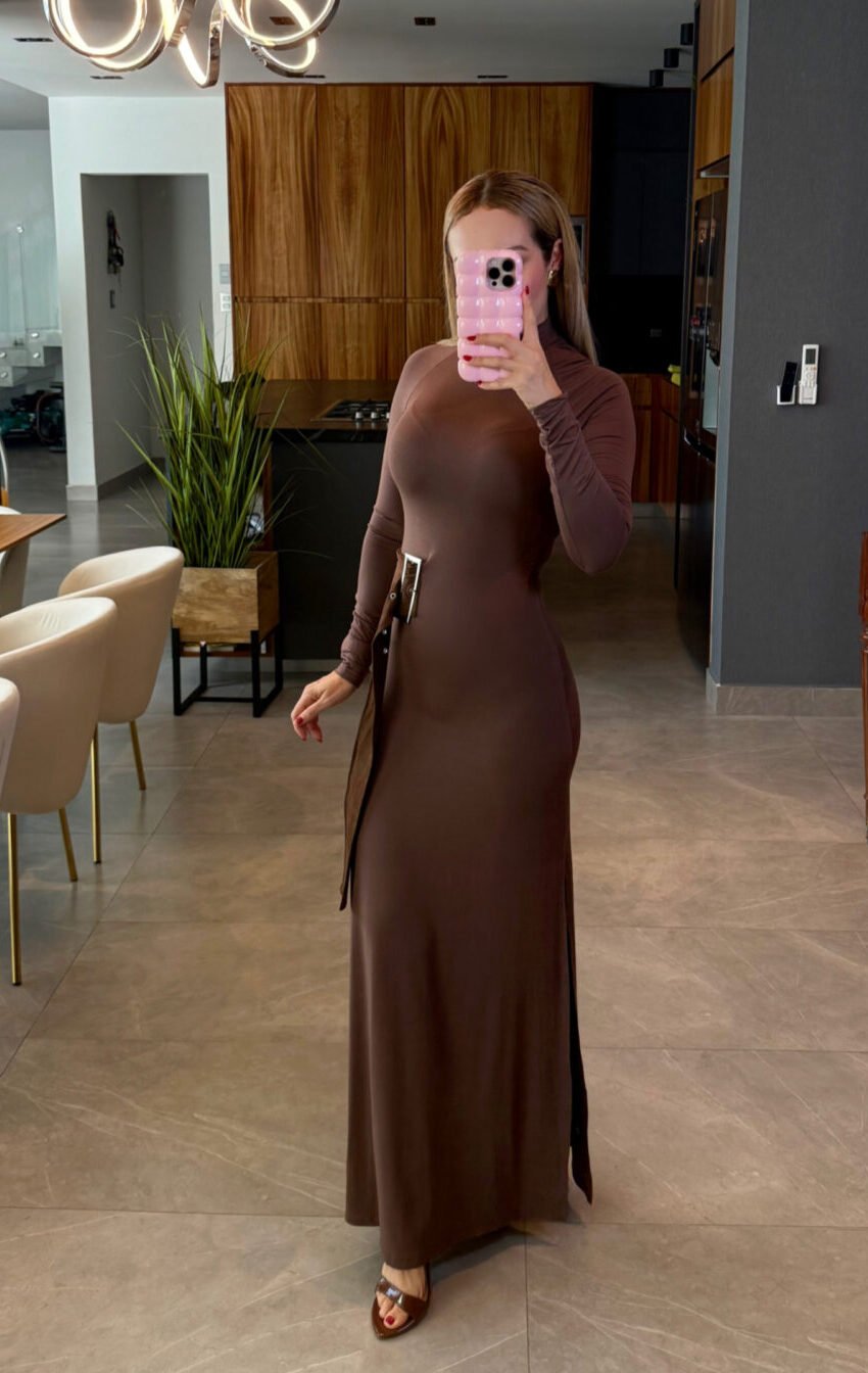 vestido largo con cintilla - Image 2