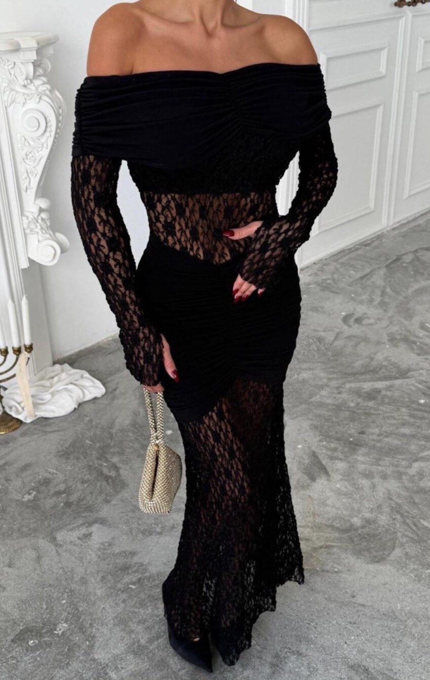 vestido encaje corte sirena - Image 5