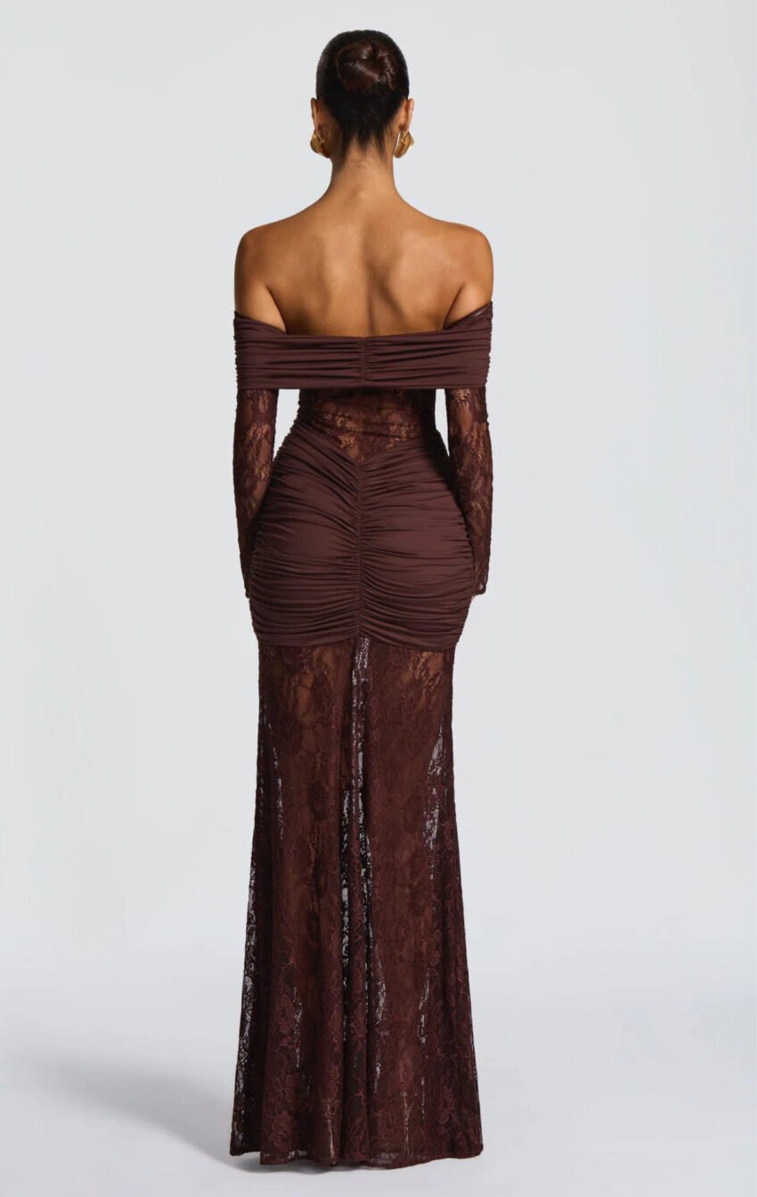 vestido encaje corte sirena - Image 3