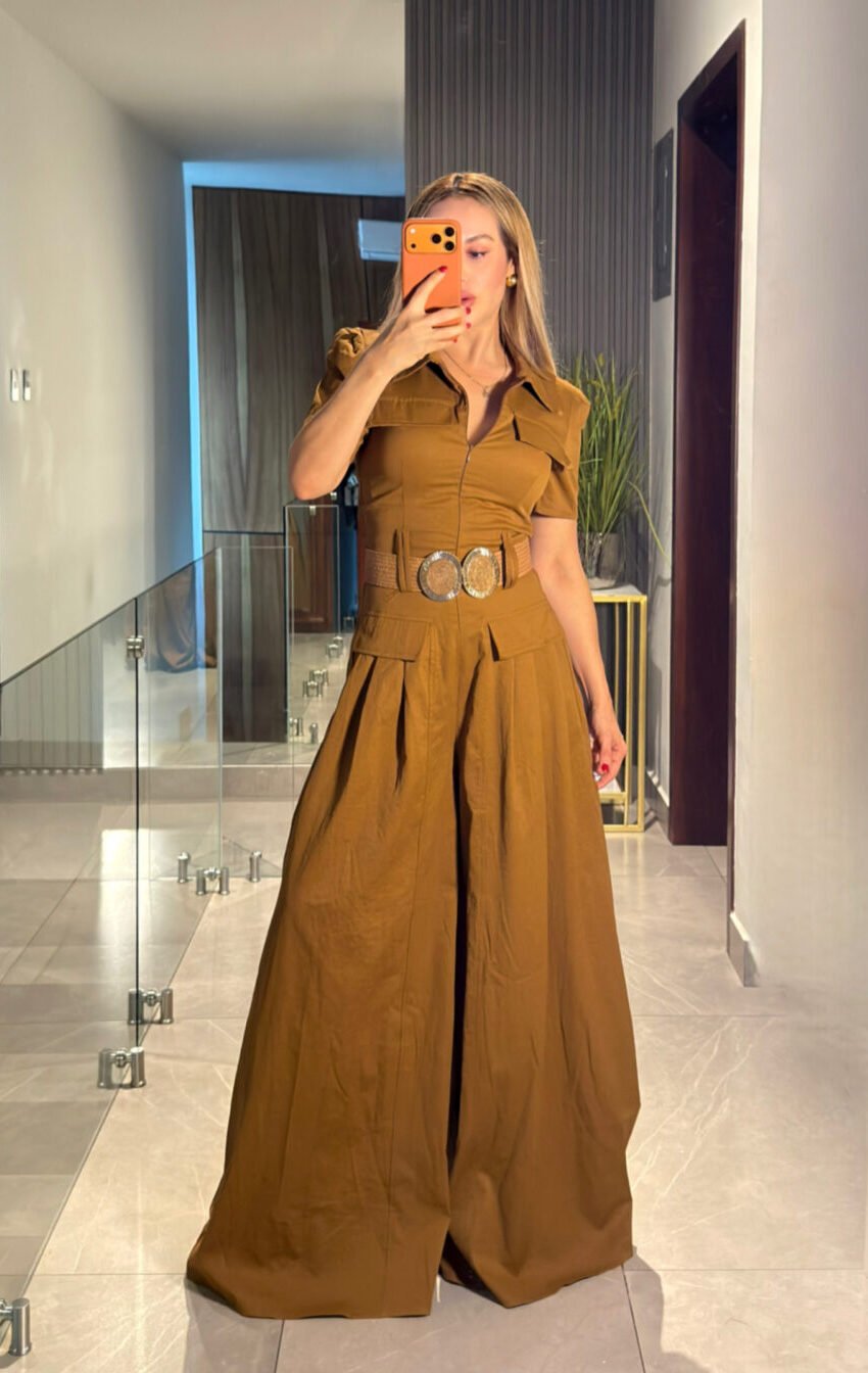 palazzo pata de elefante con cinto