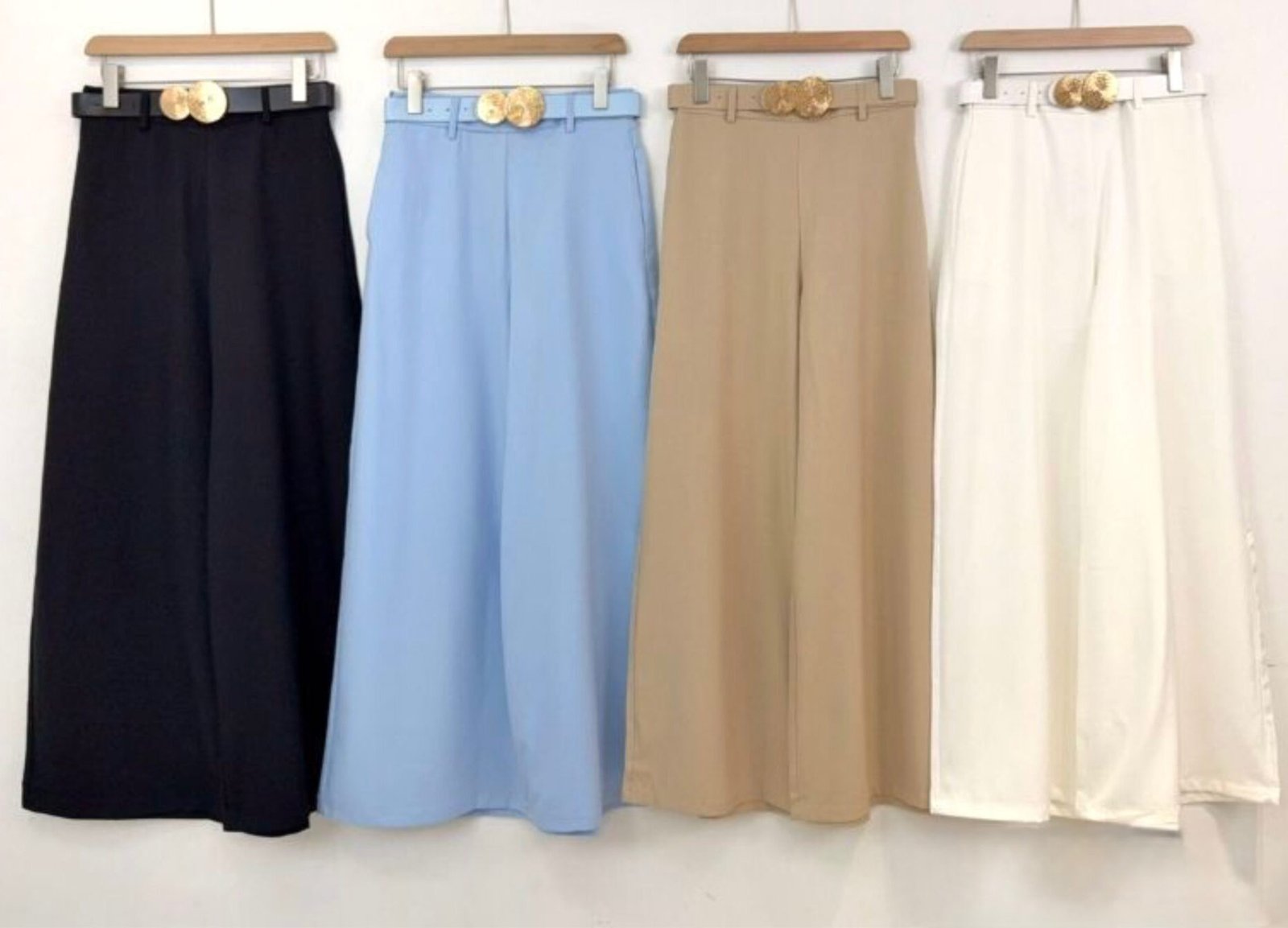 PANTALON palazzo con cinto - Image 2