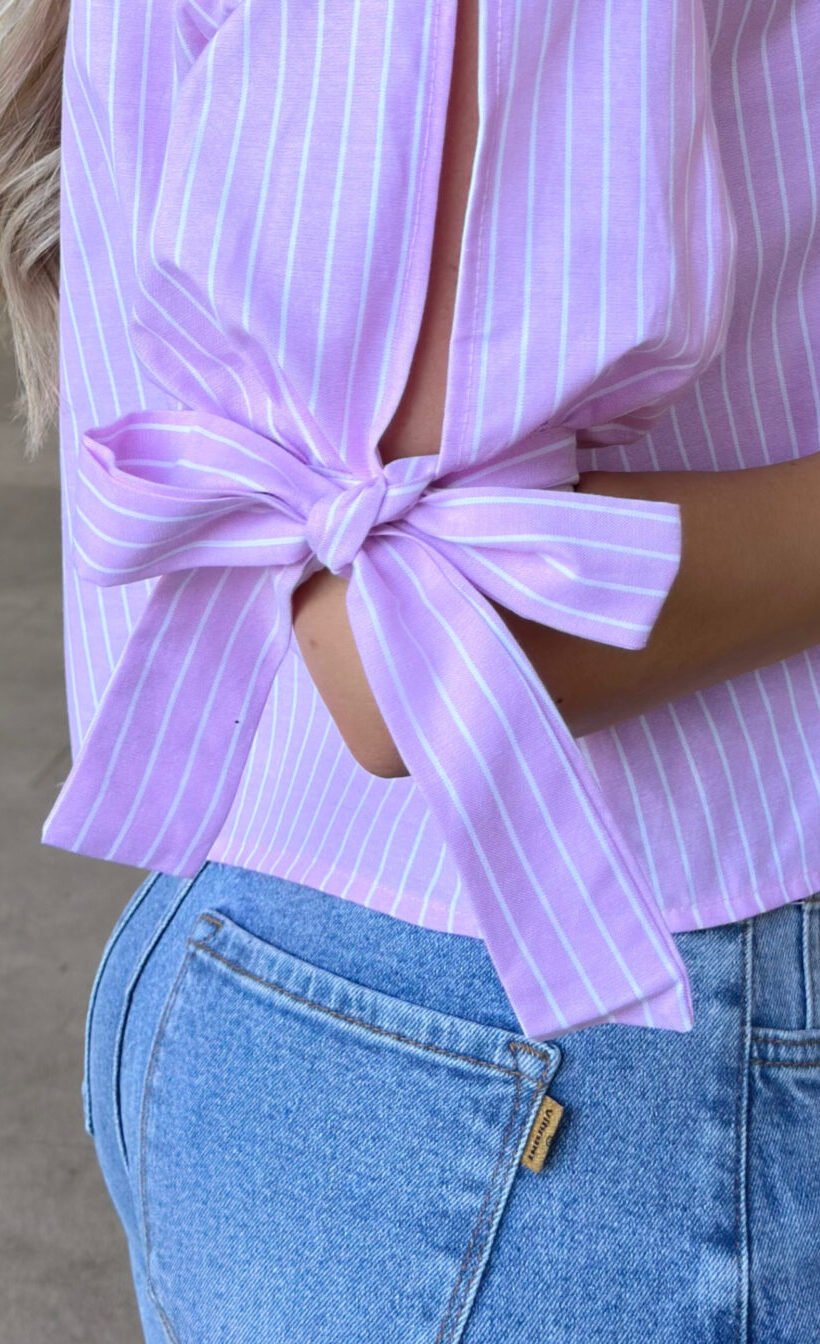 blusa rosa lineas - Image 2