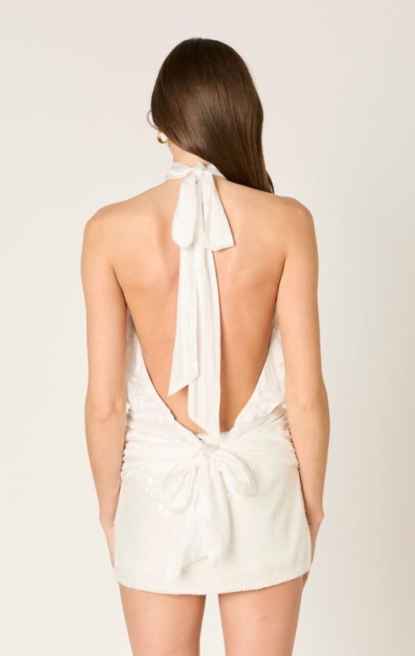 top halter con nudo y escote en espalda - Image 3