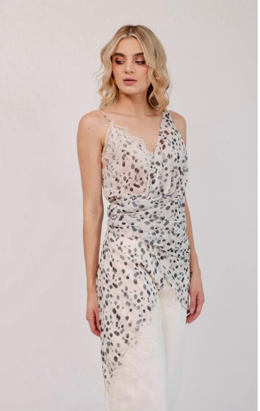 blusa lencera con print