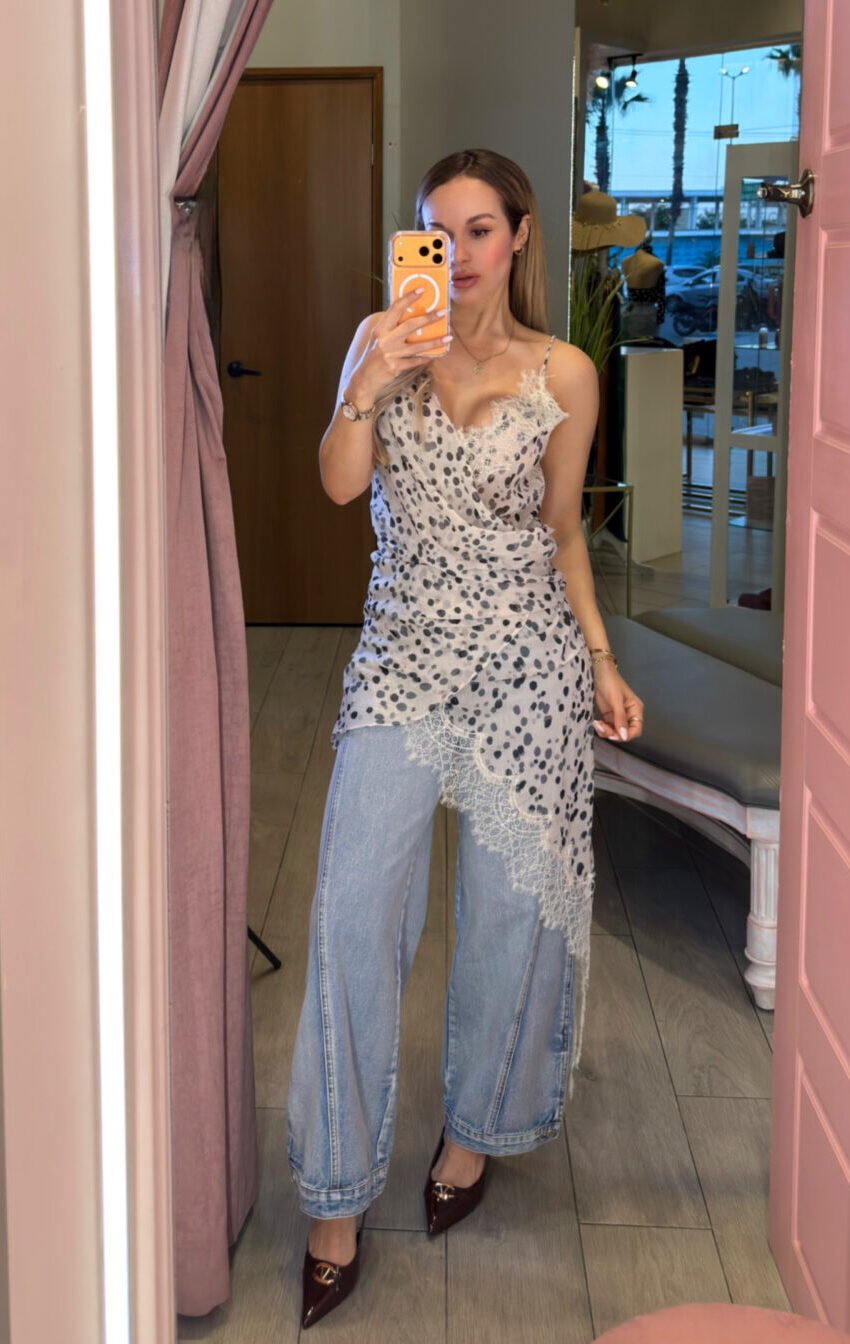 blusa lencera con print - Image 2