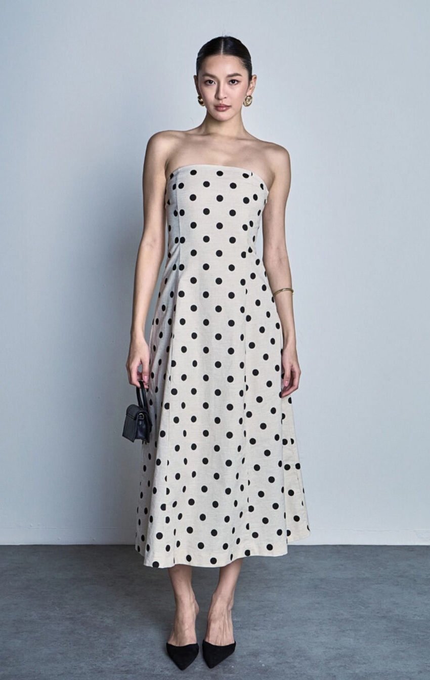vestido puntos marceline