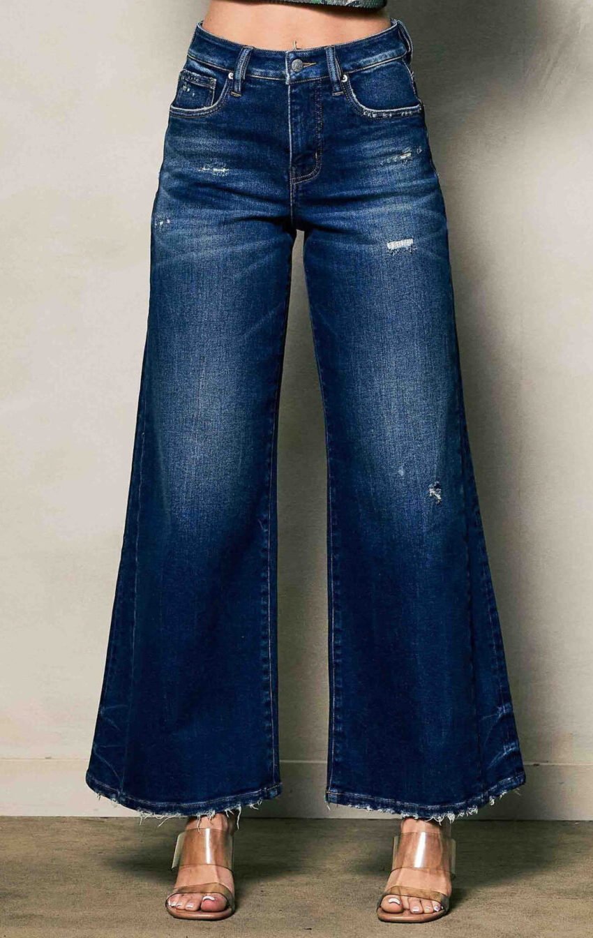 jeans vibrant dark corte ancho - Image 2