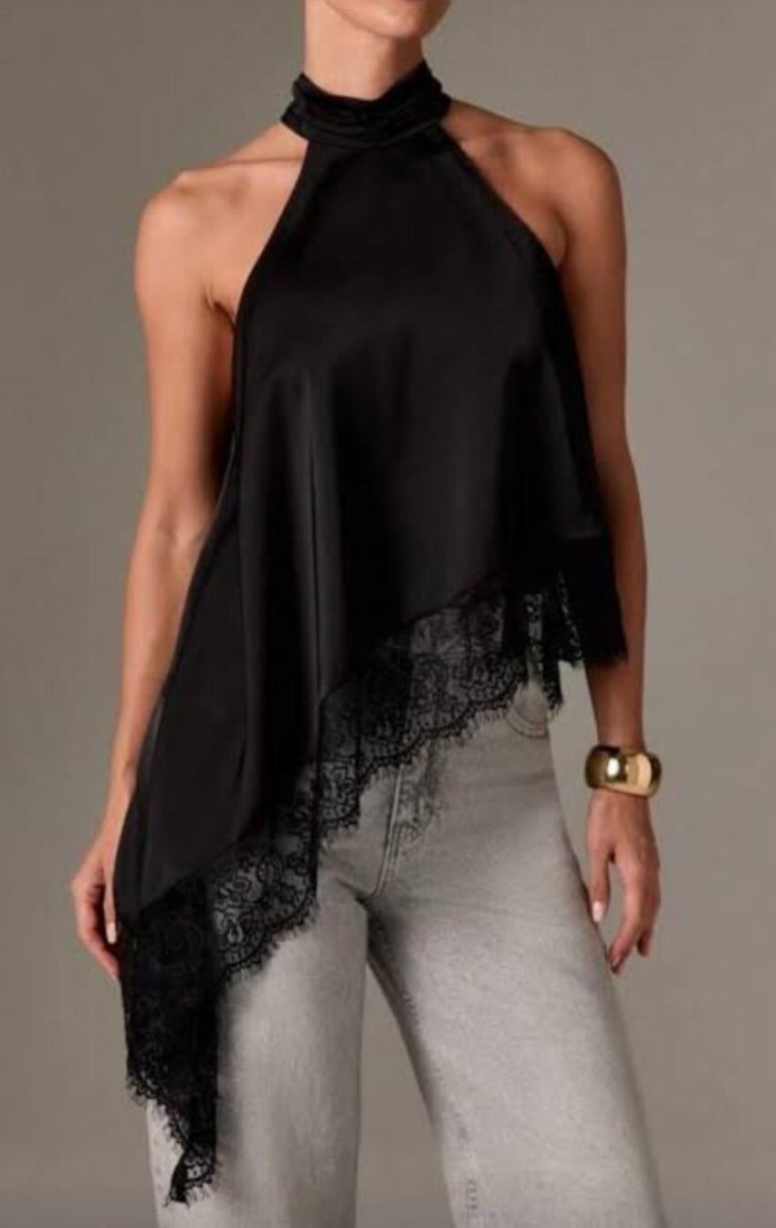 blusa lencera satinada