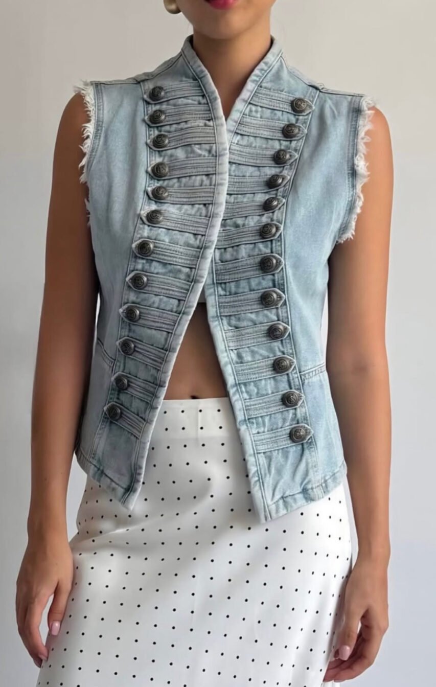 chaleco denim napoleon