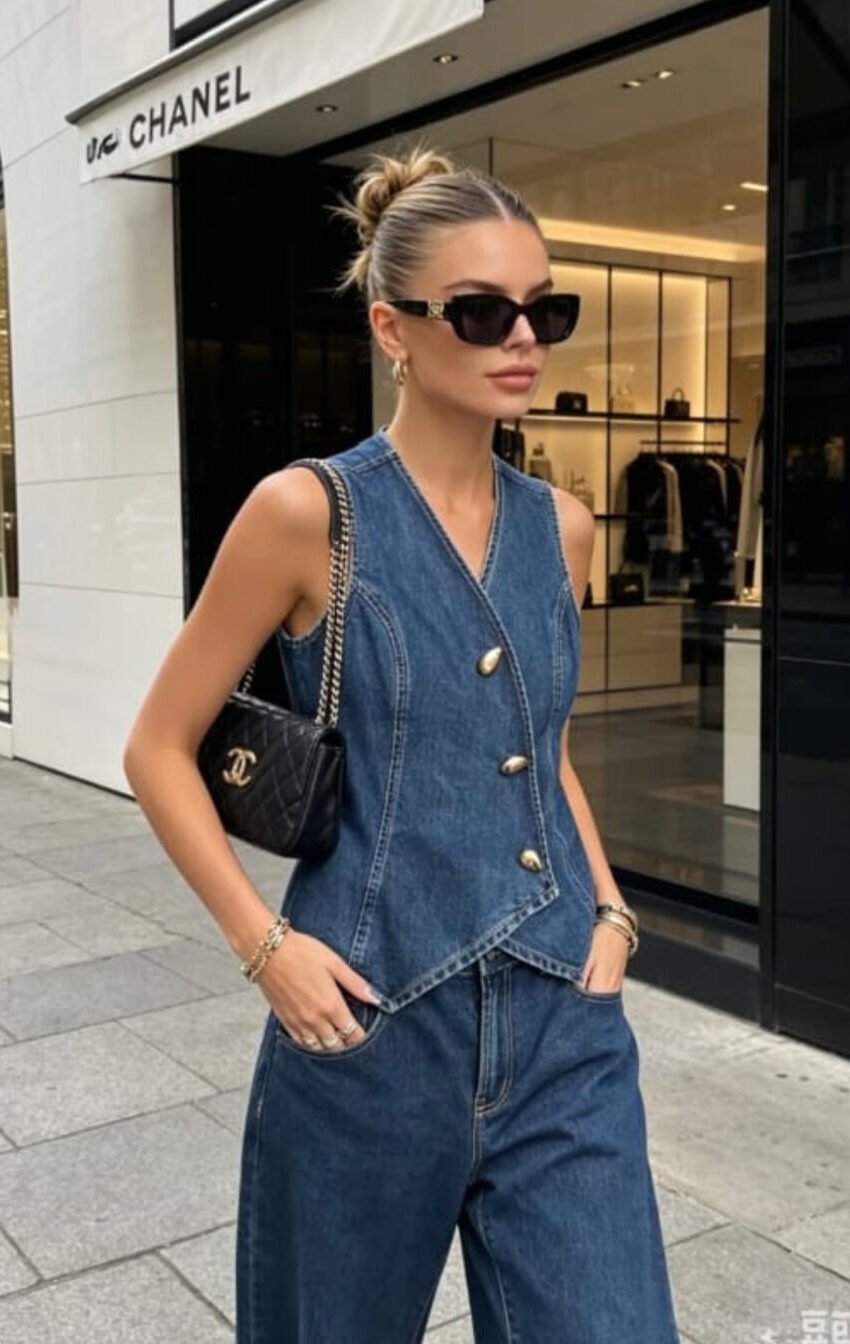 chaleco denim