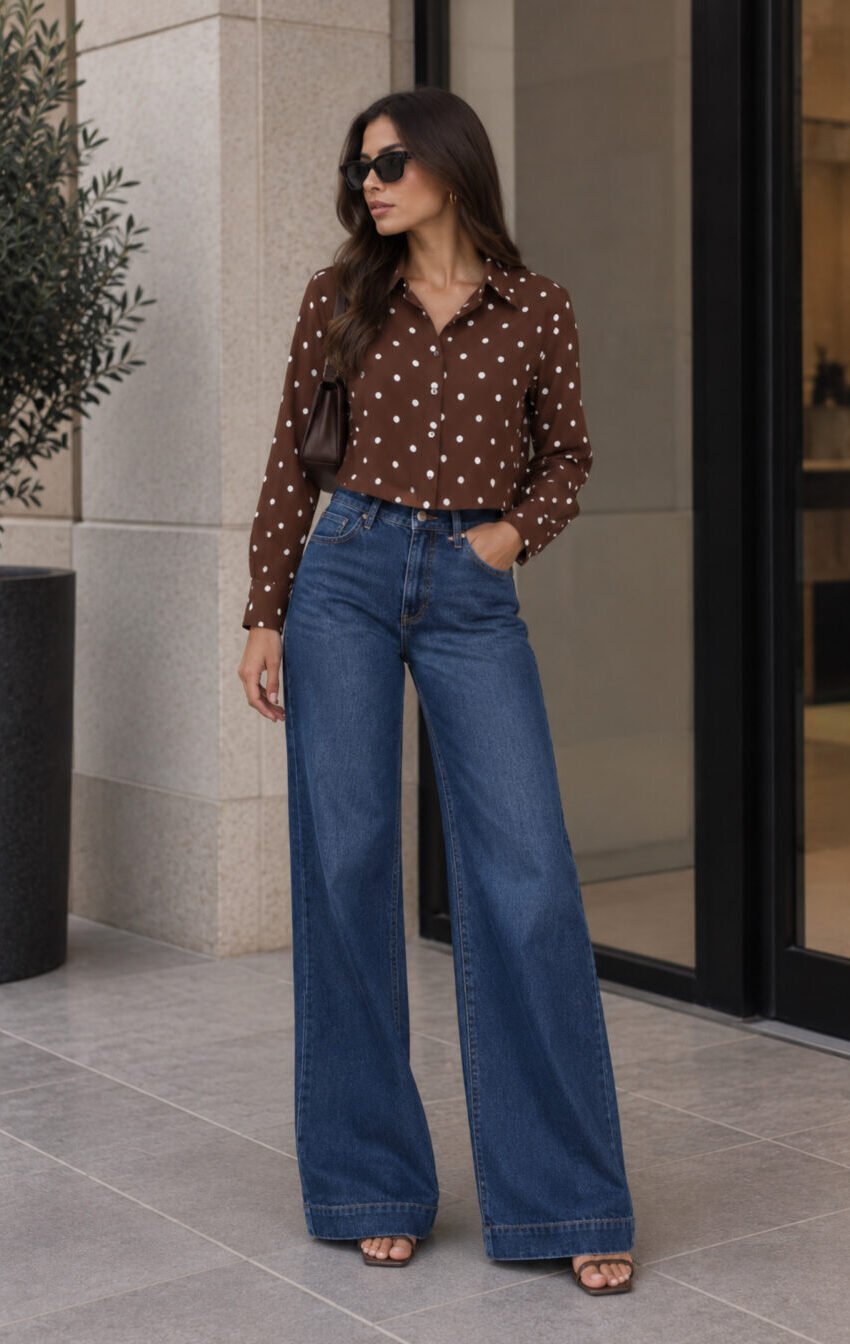 blusa polka satinada - Image 3