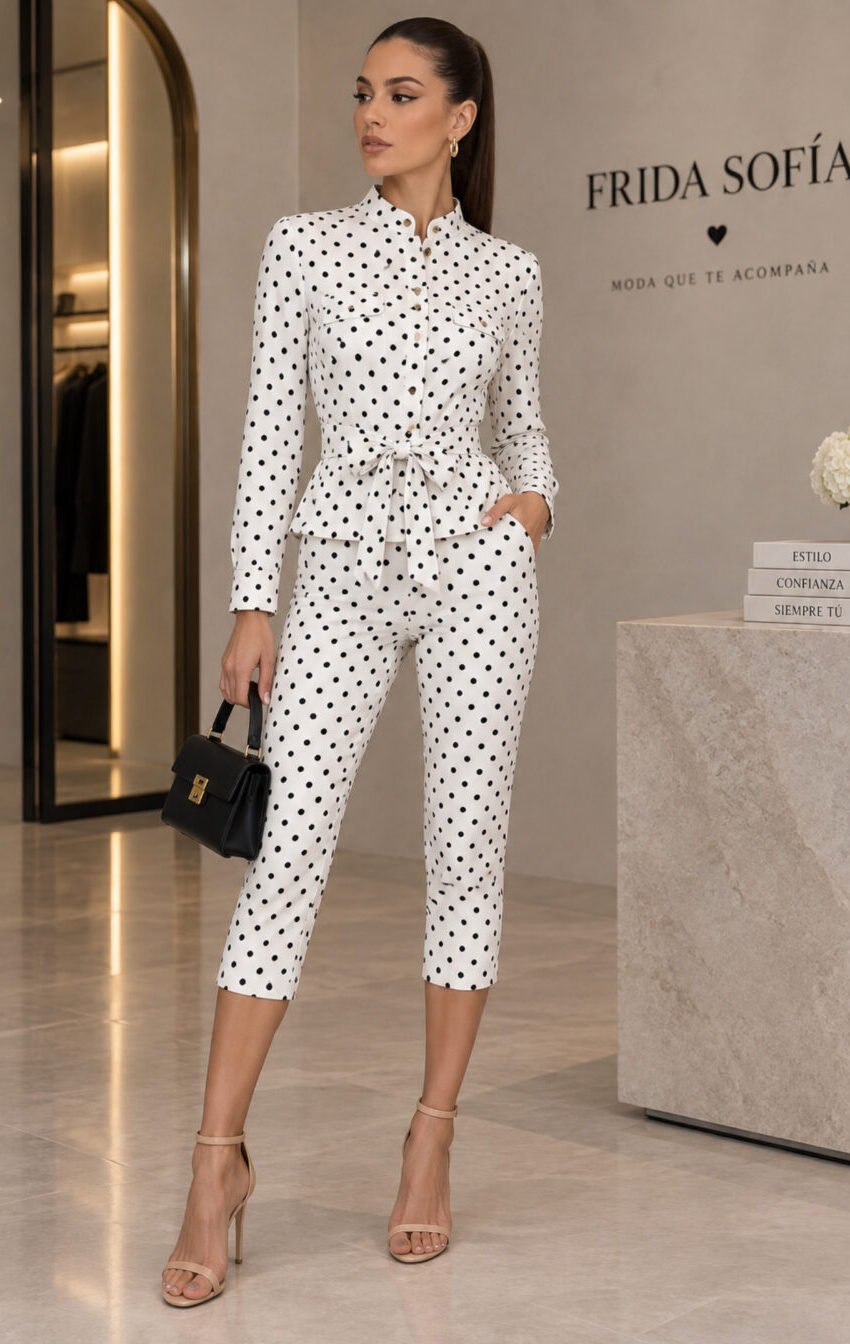 set capri polka dots