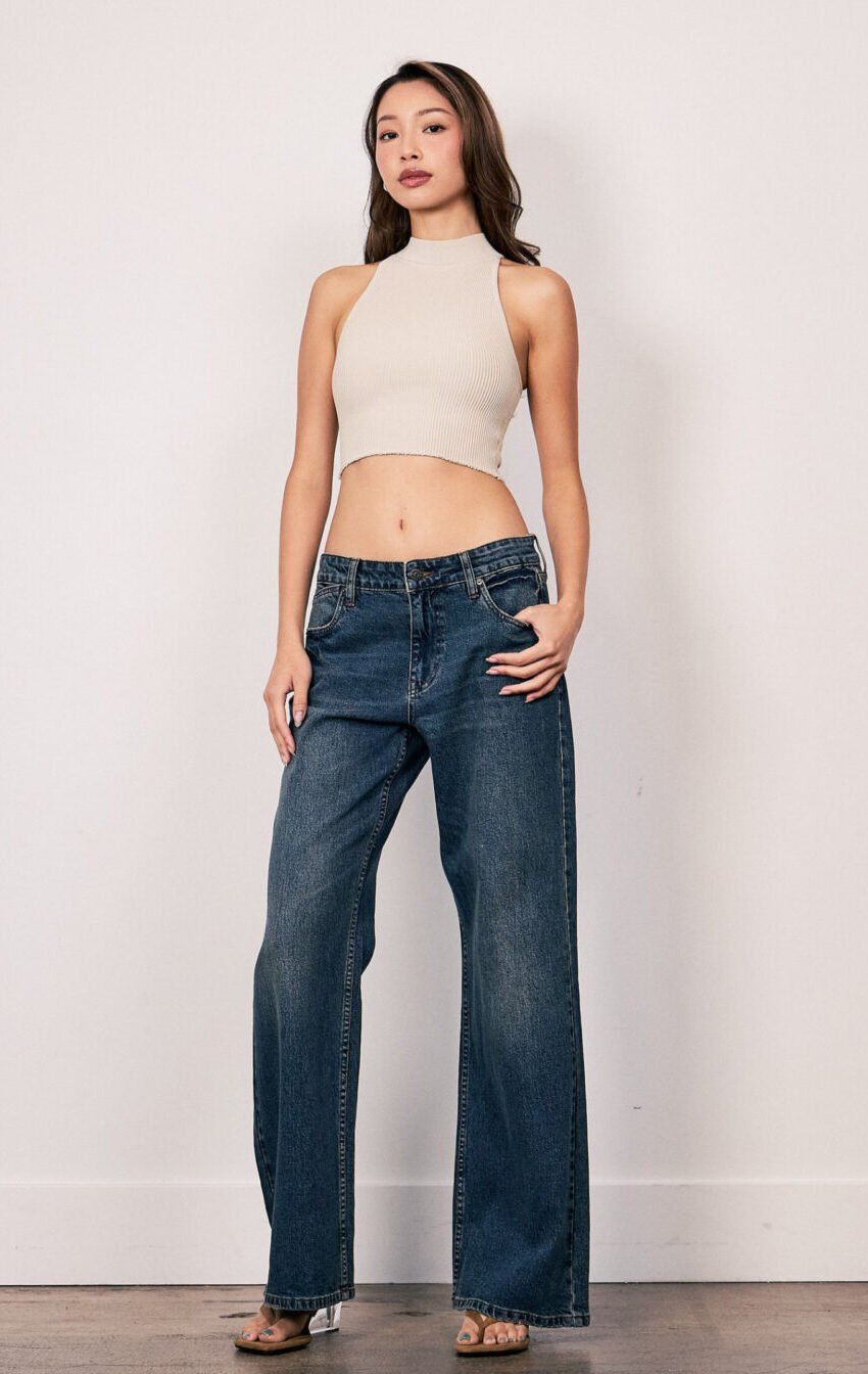 low rise jeans slug fit