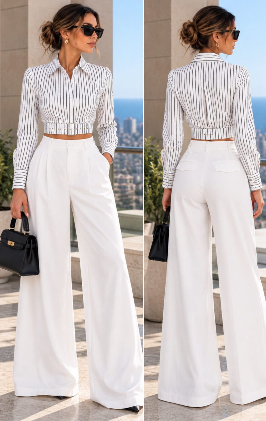 pantalon blanco de vestir - Image 3