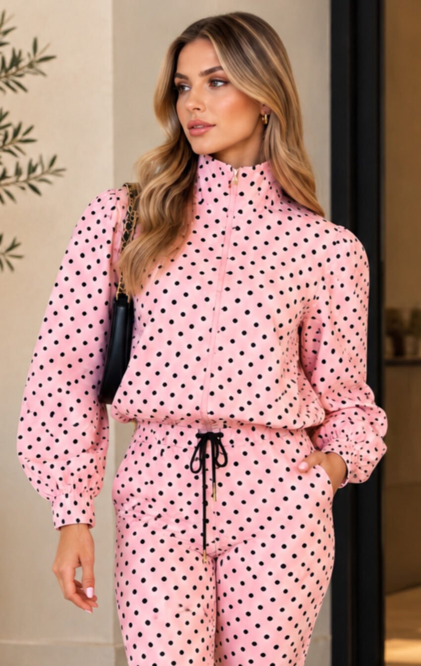 chamarra rosa polka - Image 2